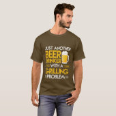 lustiges Bier trinken Grillkunst T-Shirt (Vorne ganz)