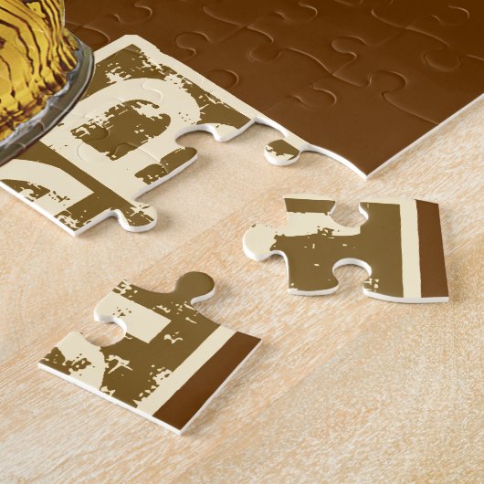 Lustiges Bier-trinkender Spaß Puzzle (Seite)