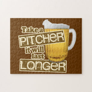 Lustiges Bier-trinkender Spaß Puzzle