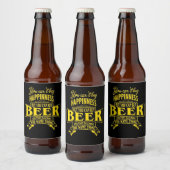 Lustiges Bier-Zitat Bierflaschenetikett (Flaschen)