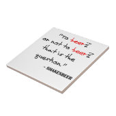 Lustiges Bier-Zitat Fliese (Seite)