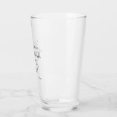 Lustiges Bier-Zitat-Glas Glas (Links)