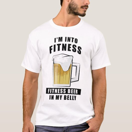 Lustiges Bierdesign T-Shirt (Vorderseite)