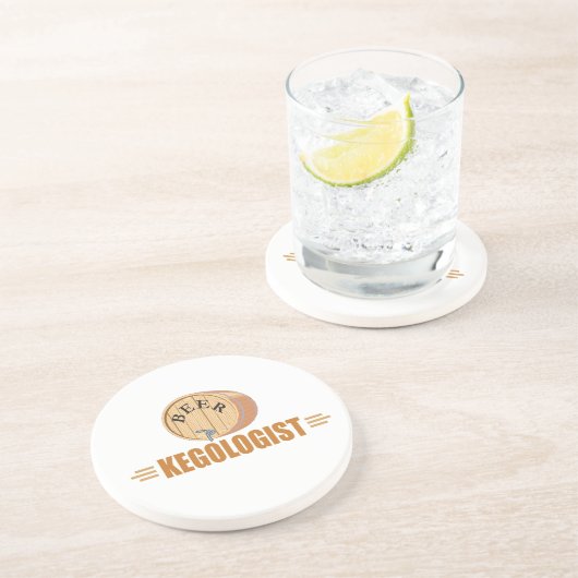 Lustiges Bierfass Untersetzer (Seite)
