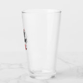Lustiges Bierglas "Üble Frau" Glas (Links)