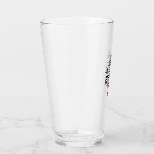 Lustiges Bierglas "Üble Frau" Glas (Rechts)