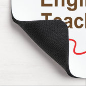 Lustiges Biest oder bester Englischlehrer Mousepad (Ecke)