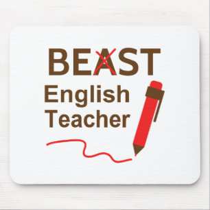 Lustiges Biest oder bester Englischlehrer Mousepad