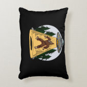 Lustiges Bigfoot-alien-Abduktions-Raum UFO Dekokissen (Vorderseite(Vertikal))