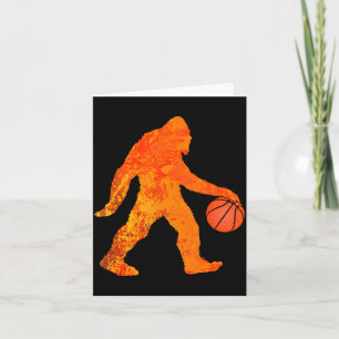 Lustiges Bigfoot-Basketball-Shirt für Jungen Mädch Karte