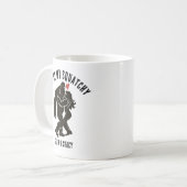 Lustiges BigFoot „Du bist mein Squatchy“ Romantisc Kaffeetasse (Vorderseite Links)