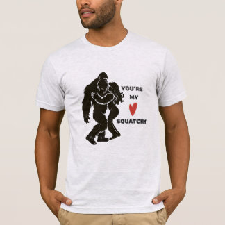 Lustiges BigFoot „Du bist mein Squatchy“ romantisc T-Shirt