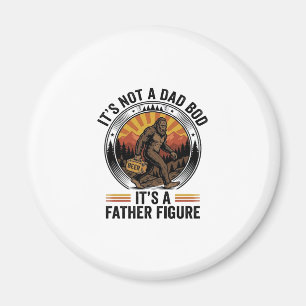 Lustiges Bigfoot-Vater-Figur-Bier-Vintage-T-Shirt Magnet