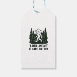 Lustiges Bigfoot-Vater Vintage-Wald-Shirt-Design_1 Geschenkanhänger