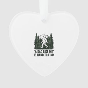 Lustiges Bigfoot-Vater Vintage-Wald-Shirt-Design_1 Ornament