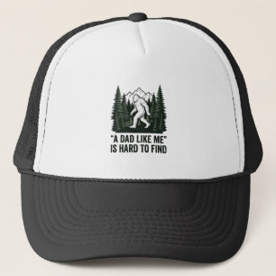 Lustiges Bigfoot-Vater Vintage-Wald-Shirt-Design_1 Truckerkappe