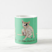 lustiges Bild juckender Hunde mit Slogan Kaffeetasse (Mittel)