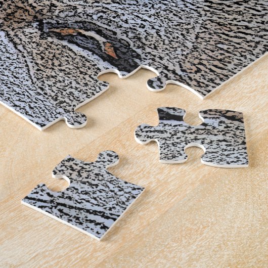 lustiges Bild vom Lächeln des Hundes-Puzzles Puzzle (Seite)