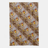 lustiges Bild von gezackter veg prep zum Abendesse Handtuch (Vertikal)