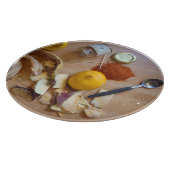 lustiges Bild von gezackter veg prep zum Abendesse Schneidebrett (Ecke)