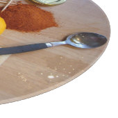 lustiges Bild von gezackter veg prep zum Abendesse Schneidebrett (Ecke)