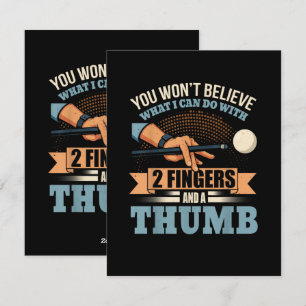 Lustiges Billard Feiertagskarte