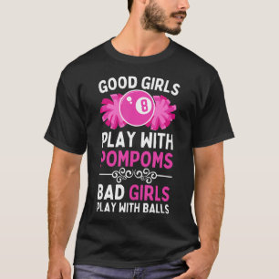 Lustiges Billard Für Frauen Mädchen 8 Ball Billard T-Shirt
