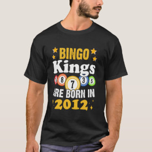 Lustiges Bingo 12. Geburtstag Bingo Könige werden  T-Shirt