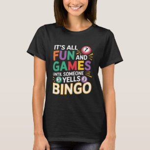 Lustiges Bingo-Liebhaber-Design – Bingo-Spieler-Ge T-Shirt