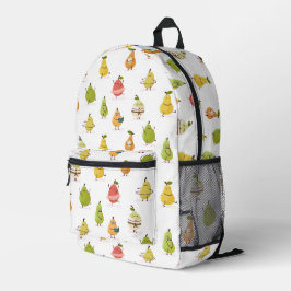 Lustiges Birnen-Kinder-Muster Bedruckter Rucksack