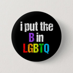 Lustiges bisexuelles LGBTQ Button