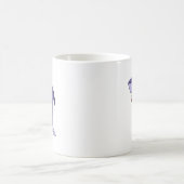 Lustiges blauer Haifisch-Trinkglas Rotwein Kaffeetasse (Mittel)