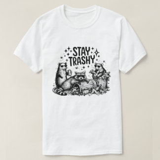 Lustiges Bleib-verschmutzt Opossum & Waschbär-Graf T-Shirt
