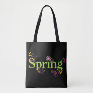 Lustiges Blumiges Frühlingsfarben Tasche