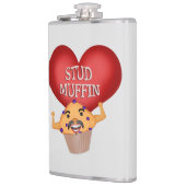 Lustiges Bolzen-Muffin Flachmann (Links)