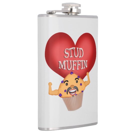 Lustiges Bolzen-Muffin Flachmann (Rechts)