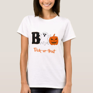 Lustiges Boo Halloween Frauen T-Shirt