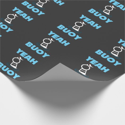 Lustiges Bootfahrt-Wortspiel - Yeah Geschenkpapier (Ecke)