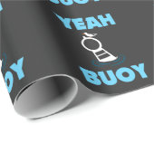 Lustiges Bootfahrt-Wortspiel - Yeah Geschenkpapier (Rolleneckpunkt)