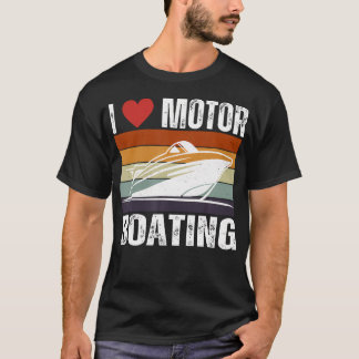 Lustiges Bootsfahrer-Leben Schnellboot Kapitän Ich T-Shirt