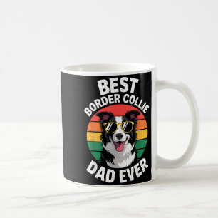 Lustiges Border Collie-Design für Männer Papa Bord Kaffeetasse