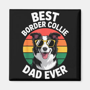 Lustiges Border Collie-Design für Männer Papa Bord Magnet