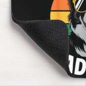 Lustiges Border Collie-Design für Männer Papa Bord Mousepad (Ecke)