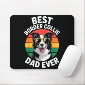 Lustiges Border Collie-Design für Männer Papa Bord Mousepad (Mit Mouse)