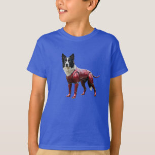 Lustiges Border Collie Robot Kinder T-Shirt
