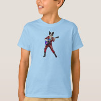 Lustiges Border Collie Rockstar Kinder T-Shirt