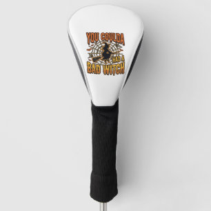 Lustiges Böse Hexe Halloween Vintage Gravur Design Golf Headcover