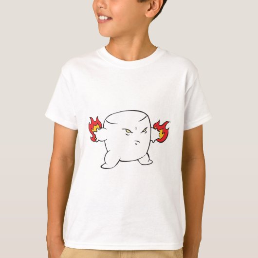 lustiges böse Marshmallow T-Shirt (Vorderseite)