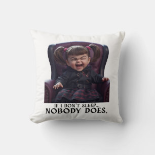 Lustiges Bösewicht-Baby-Design Kissen
