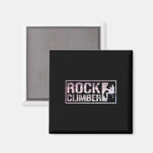 Lustiges Boulder-Klettern für Männer Magnet (Vorderseite/Rückseite)